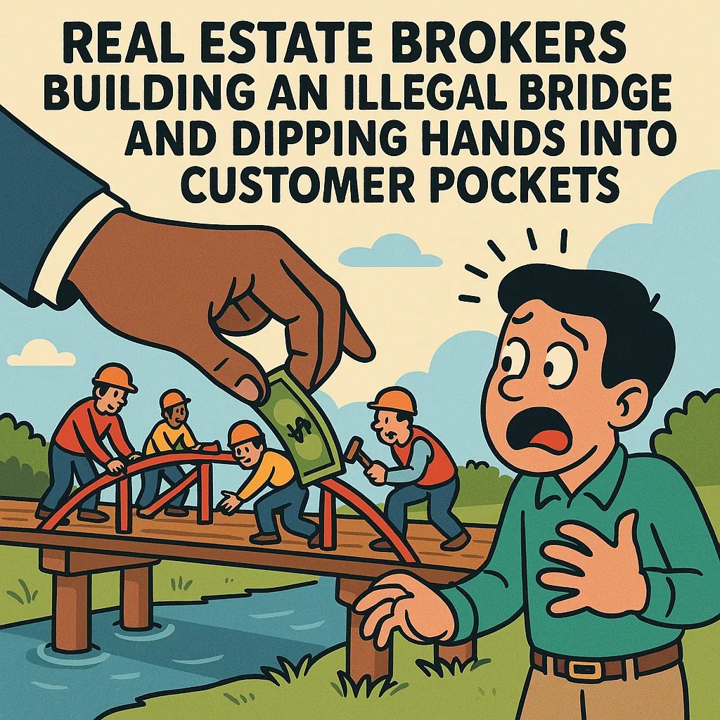 brokers build fake bridges